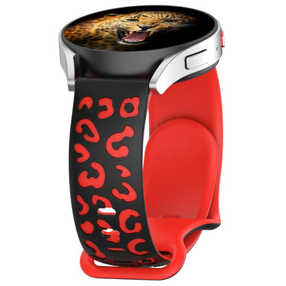 Huawei Watch GT 3 42mm MNC KRD-140 20mm Silikon Kordon Strap Kayış - Siyah-Kırmızı