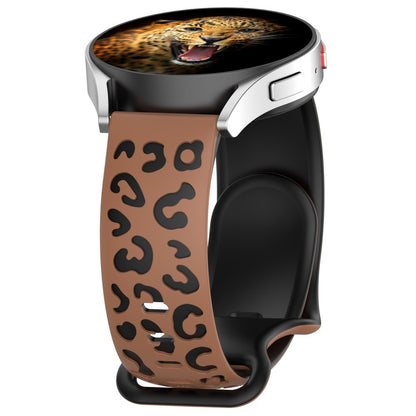 Huawei Watch GT 3 42mm MNC KRD-140 20mm Silikon Kordon Strap Kayış - Kahverengi-Siyah