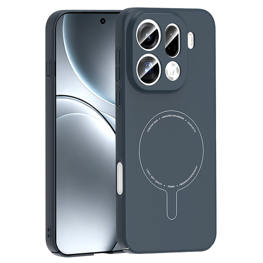 Find X9 Pro Kılıf M-Safe Şarj Özellikli Kamera Korumalı MNC Elio Sert PC Kapak - Lacivert