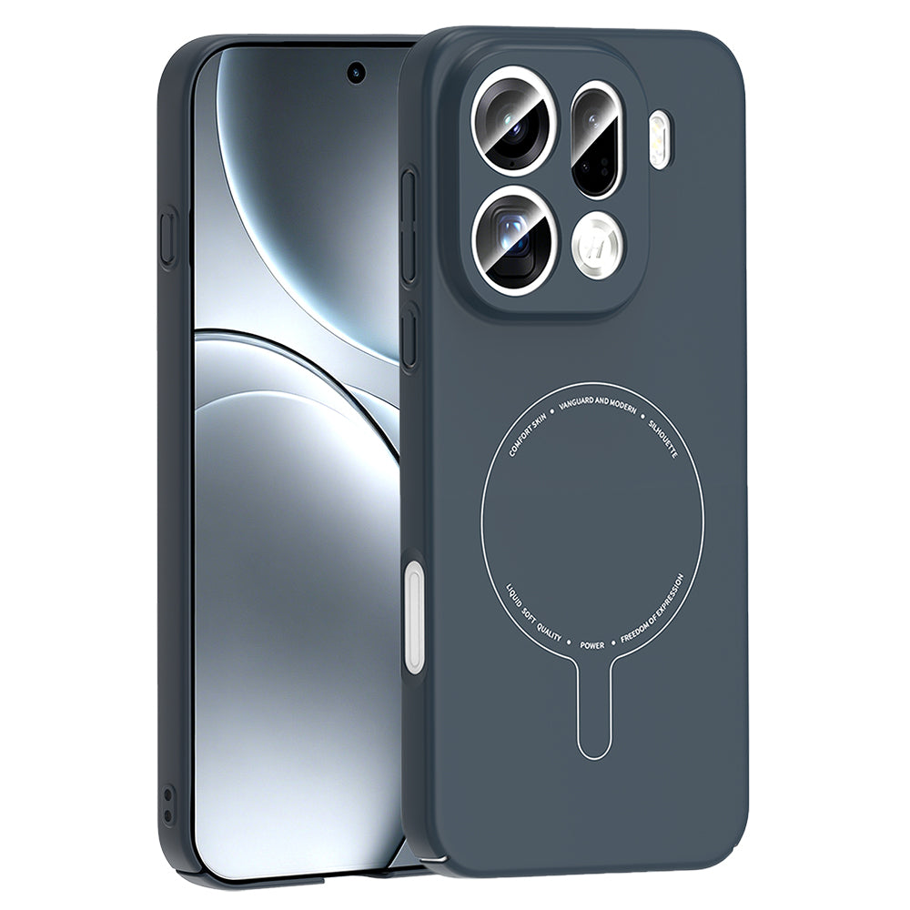 Find X9 Pro Kılıf M-Safe Şarj Özellikli Kamera Korumalı MNC Elio Sert PC Kapak - Siyah