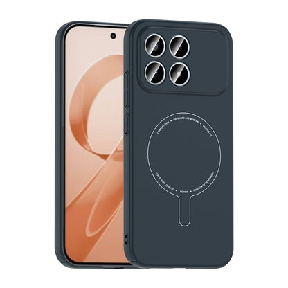 Poco F8 Pro Kılıf M-Safe Şarj Özellikli Kamera Korumalı MNC Elio Sert PC Kapak - Lacivert