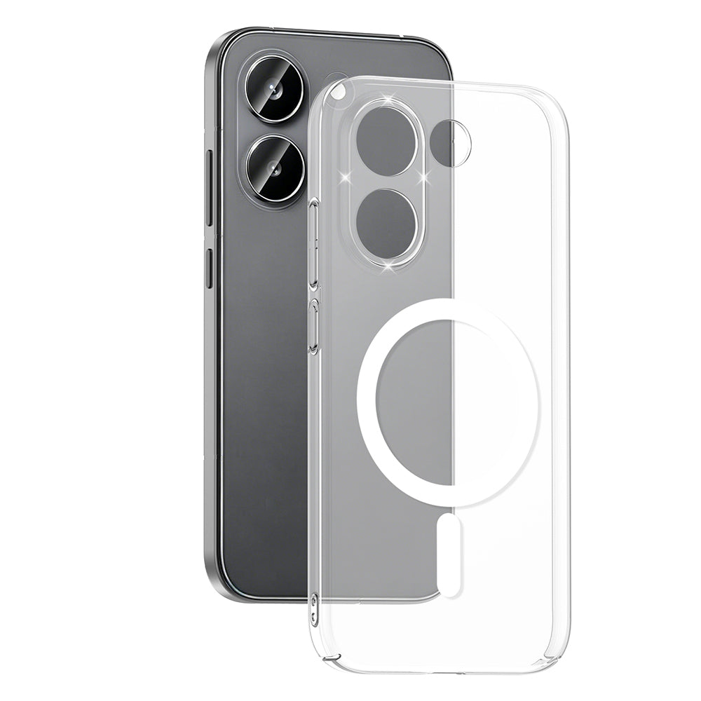 Poco X8 Pro Kamera Korumalı M-Safe Şarj Özellikli Şeffaf MNC London Sert PC Kapak - Şeffaf