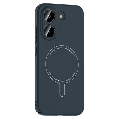 Poco X8 Pro Kılıf M-Safe Şarj Özellikli Kamera Korumalı MNC Elio Sert PC Kapak - Lacivert