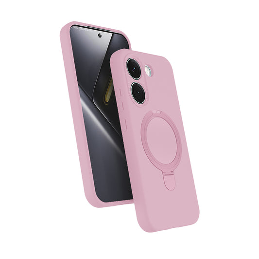 Poco X8 Pro Kılıf M-safe Şarj Özellikli Standlı MNC Samara Kapak - Pembe