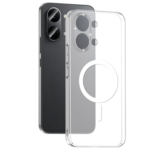 Poco X8 Pro Max Kamera Korumalı M-Safe Şarj Özellikli Şeffaf MNC London Sert PC Kapak - Şeffaf