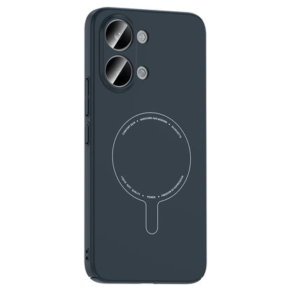 Poco X8 Pro Max Kılıf M-Safe Şarj Özellikli Kamera Korumalı MNC Elio Sert PC Kapak - Lacivert