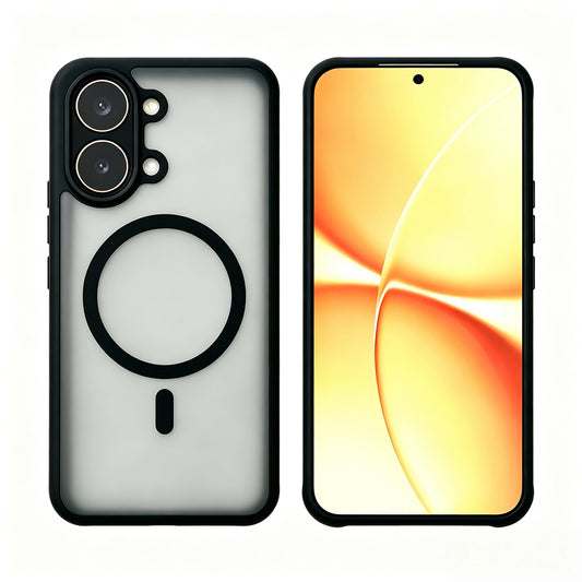 Poco X8 Pro Max Kılıf M-Safe Şarj Özellikli Kamera Korumalı MNC Lunex Kapak - Siyah