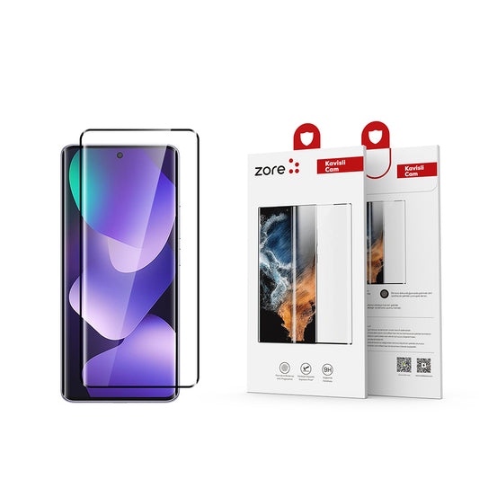Redmi Note 15 5G MNC Full Yapışkanlı Cam Ekran Koruyucu - Şeffaf