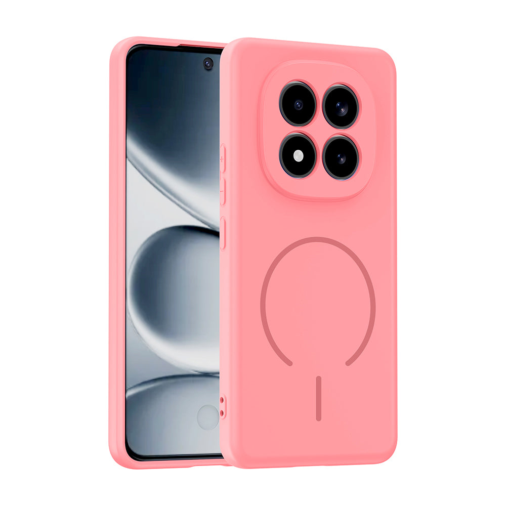 Redmi Note 15 Pro 4G Kılıf M-safe Şarj Özellikli MNC Meta Kapak - Rose Pembe
