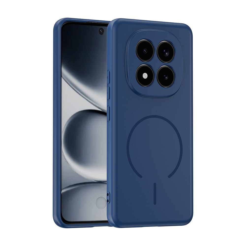 Redmi Note 15 Pro Kılıf M-safe Şarj Özellikli MNC Meta Kapak - Lacivert